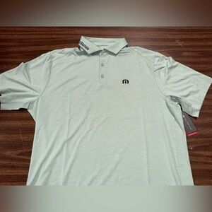 NWT Travis Mathew PGA TOUR player issued shirt polo green RARE travismathew NEW